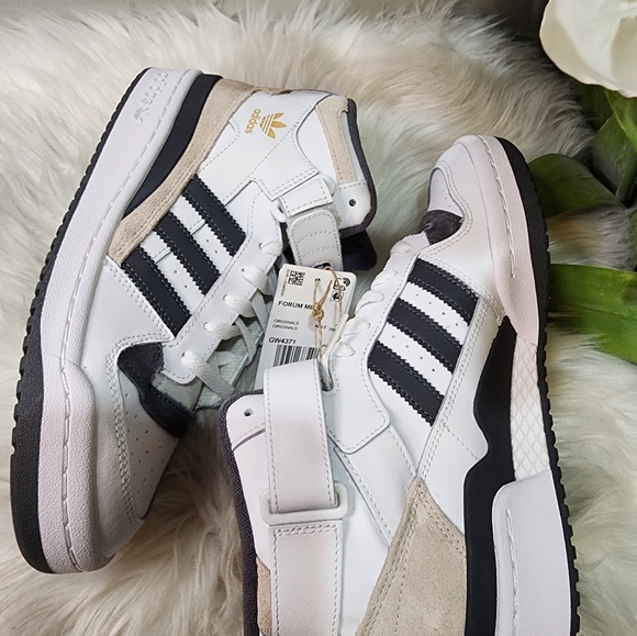 adidas Originals Forum Mid Sneaker Mens7.5/Women8.5 new - Picture 4 of 11